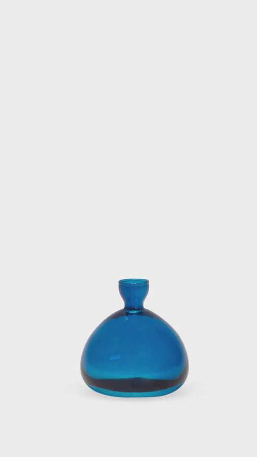 Luxury marble vase for upscale look-ACORN BUD VASE IN LAPIS BLUE