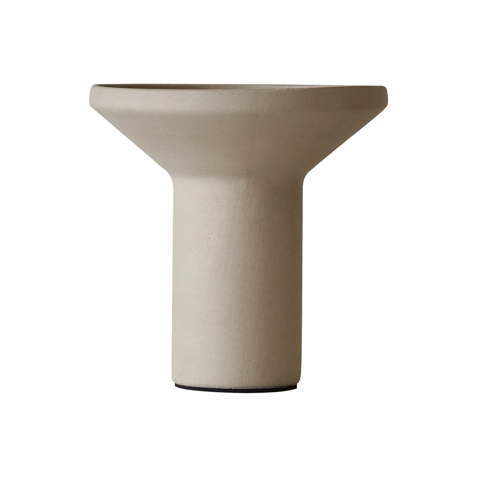 Modern white ceramic vase for elegance-Beaker Vase - 2