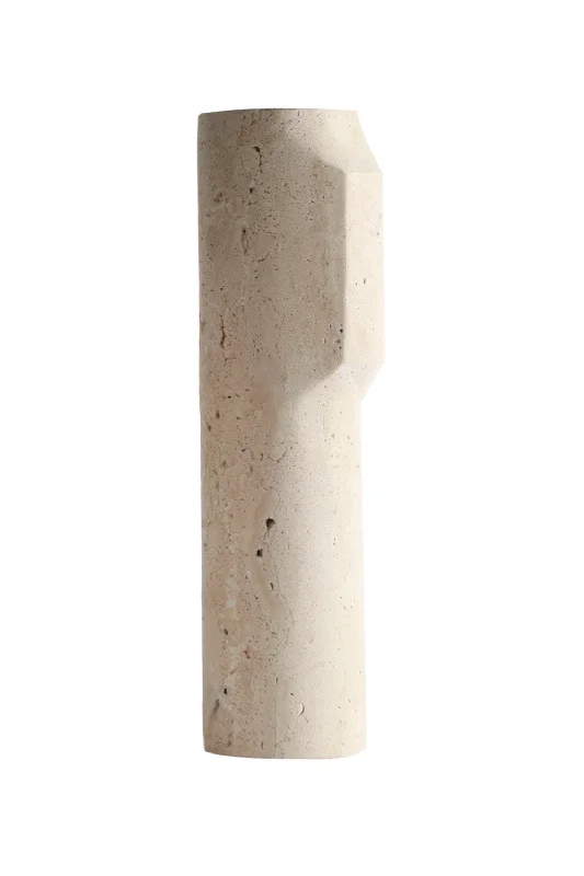 Vintage style ceramic vase for classic-Beige Marble Vase L | Liang & Eimil Oakley