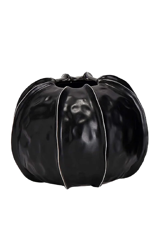 Small luxury glass flower vase for shine-Black Ceramic Vase | Liang & Eimil Vallance