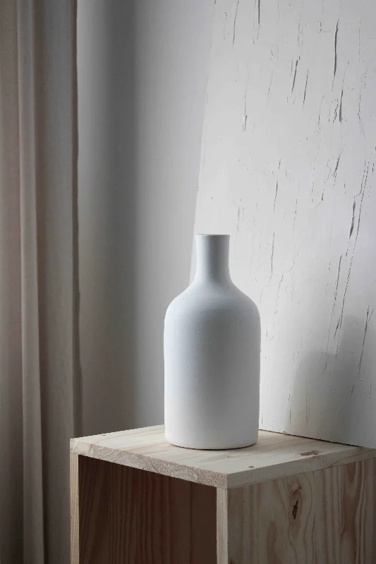 Luxury marble vase for upscale look-Blanc 02 - Decorative Vase