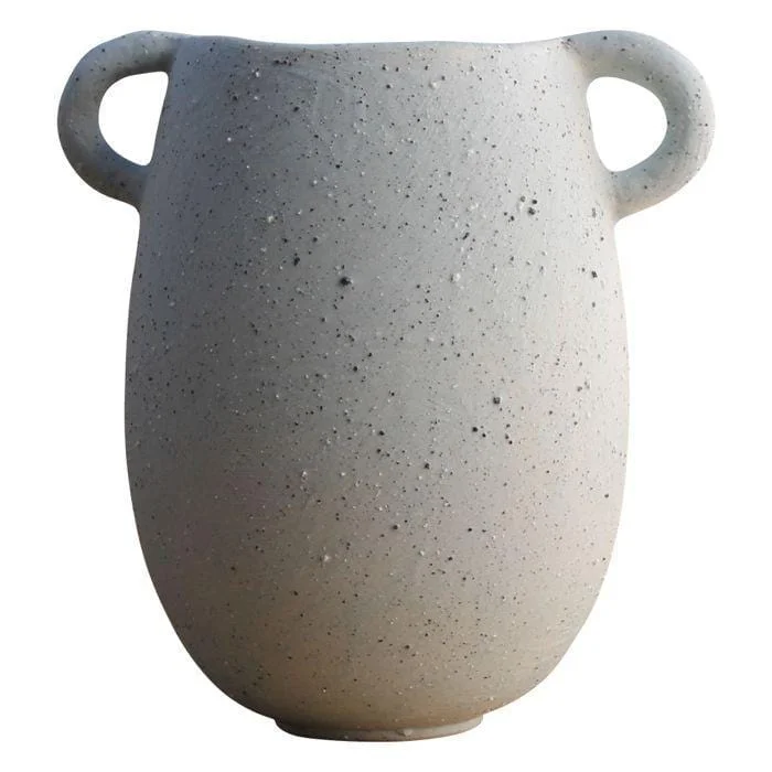 Rustic clay abstract vase for natural-Blue Ceto Sand Vase