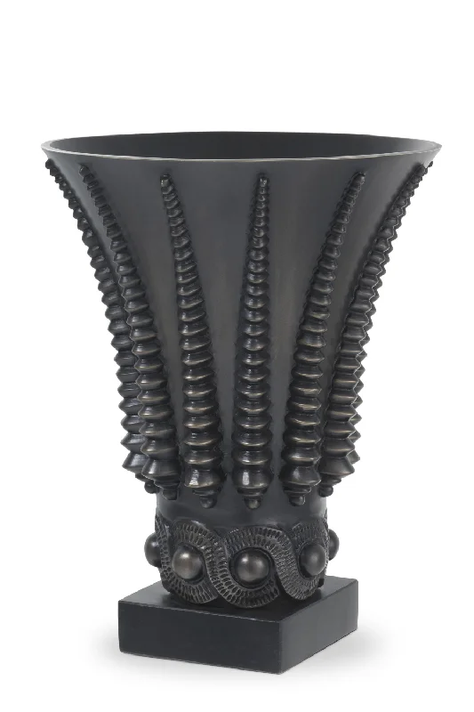 Tall ceramic vase for vertical interest-Bronze Vase | Eichholtz Coral