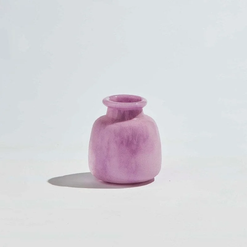 Large ceramic vase for statement piece-Byron Small Vase - Orchid