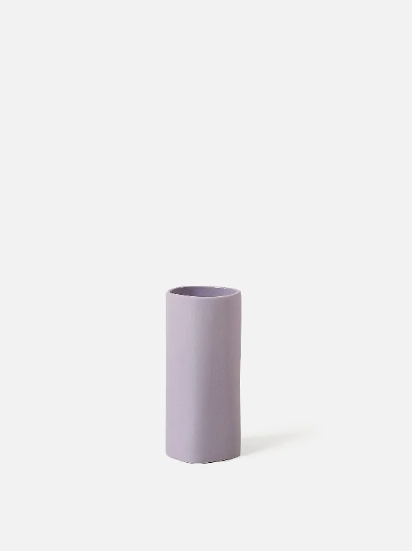 Modern black vase for striking look-Fossil Vase Mini Lilac - Citta