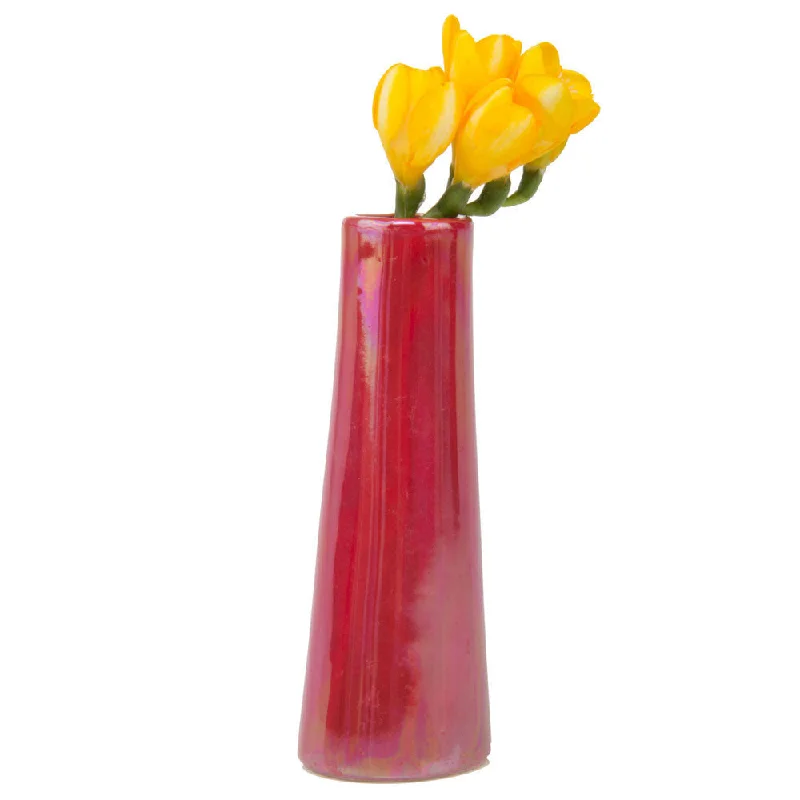 Tall ceramic decorative vase for height-Galaxy Ceramic Bud Vase For Flowers