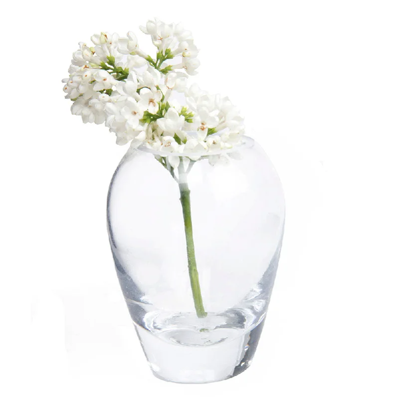 Luxury crystal flower vase for sparkle-George Glass Clear Bud Vase For Flowers