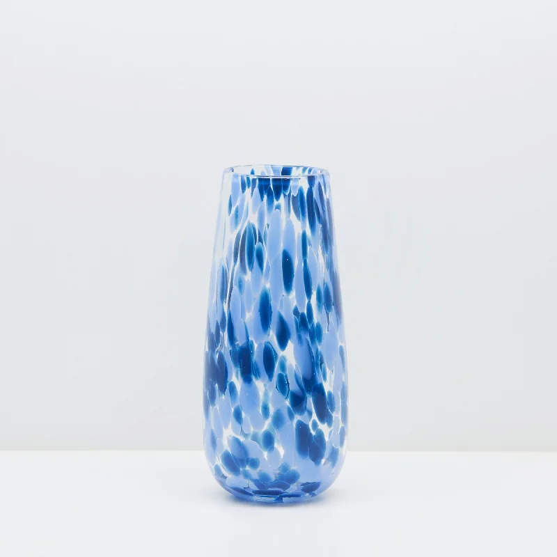 Tall glass decorative vase for style-Gigi Glass Vase - Blue -Tall