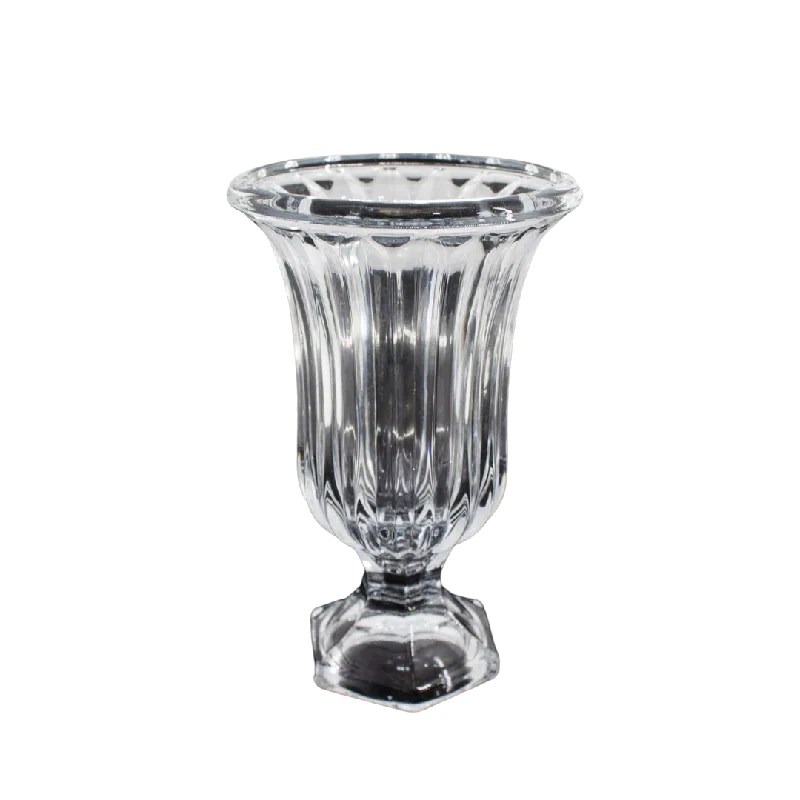 Handmade floral glass vase for craft-GLASS VASE 18CM