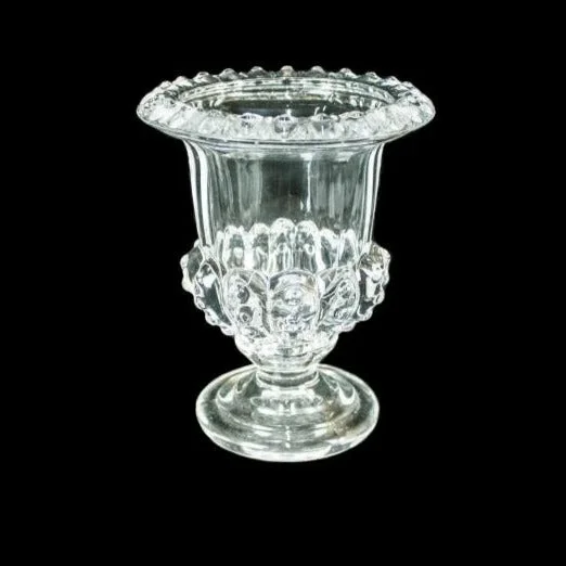 Vintage brass flower vase for antique-Glass vase 26x20cm