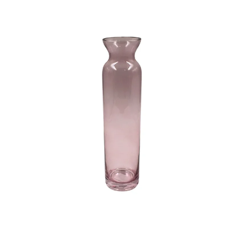 Contemporary marble vase for sleekness-GLASS WARE PINK 25CM