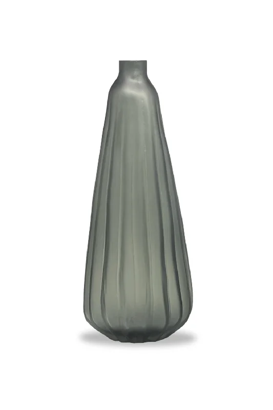 Large luxury vase for grand appeal-Gray Glass Vase T | Liang & Eimil Evins