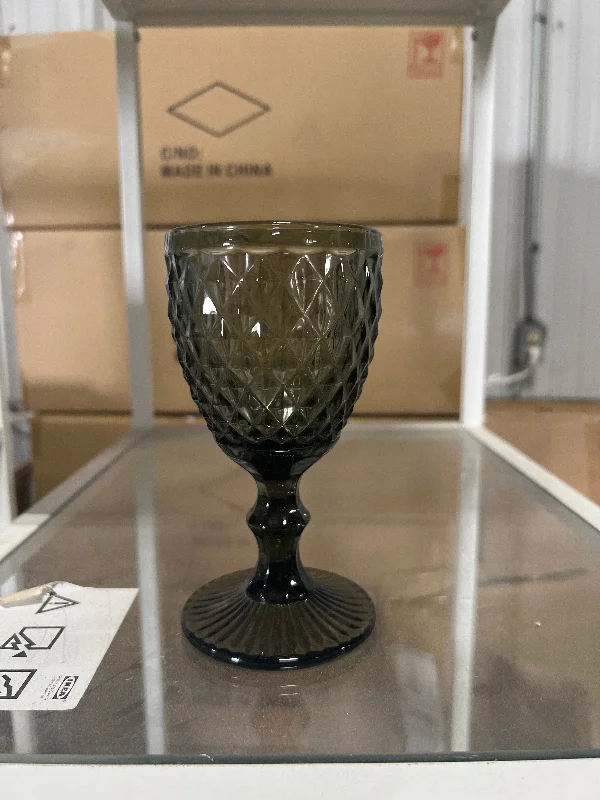 Small white glass flower vase for subtlety-Green/Grey Color diamond drinking Glass drinkware cup goblet