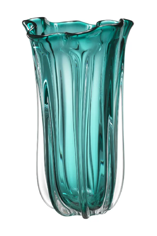 Large abstract vase for artistic flair-Hand-blown Glass Vase | Eichholtz Vagabond