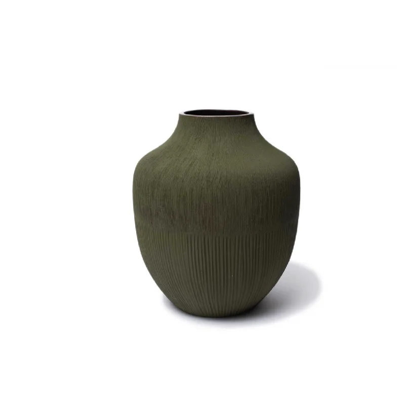 Tall glass vase for dramatic effect-Kyoto Vase | Forest Green