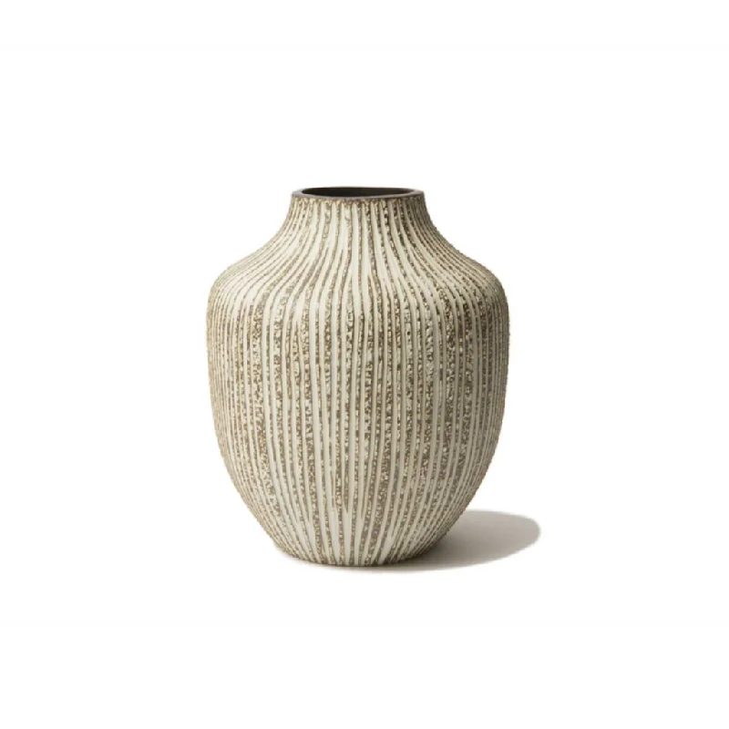 Large modern flower vase for impact-Kyoto Vase | Stone Stripe