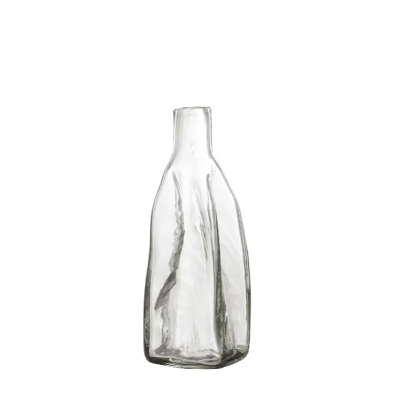 Geometric glass flower vase for trend-Lenka Decanter | Recycled Glass