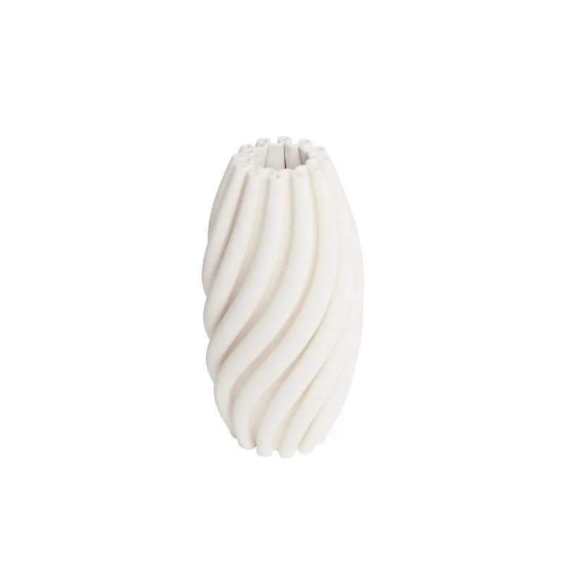 Modern gold ceramic vase for chic-One Six Eight London Stella Vase 29cm White