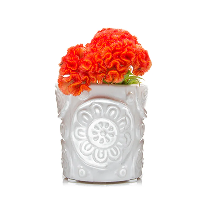 Large luxury glass vase for wow factor-Rosie Ceramic Flower Vase