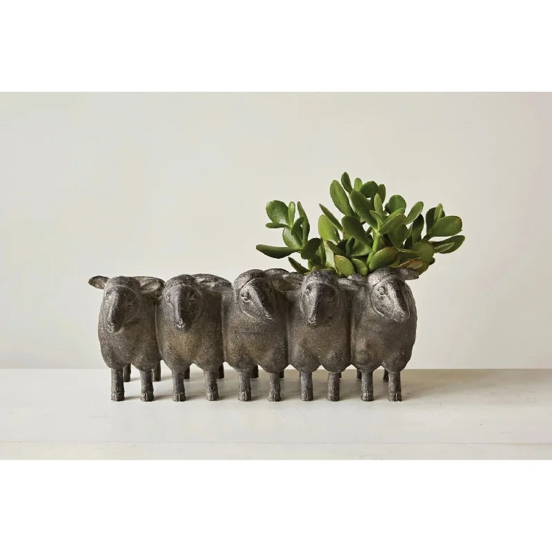 Large luxury marble vase for opulence-SHEEP PLANTER