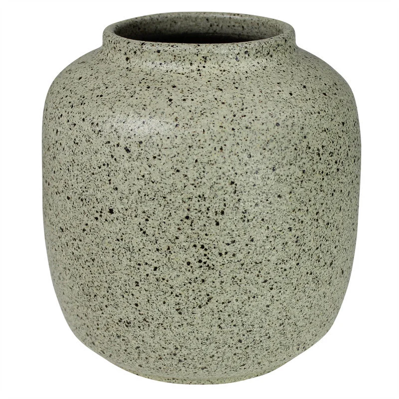 Modern white flower vase for elegance-Tarpon Drum Vase, Ceramic