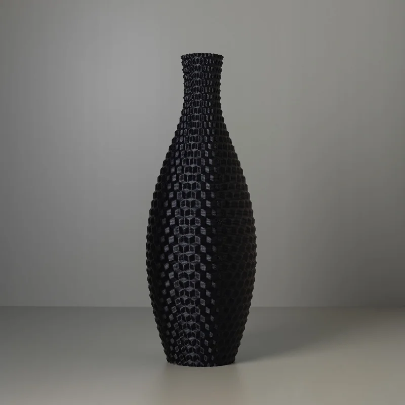 Geometric ceramic vase for modern art-Floor vase LUZI