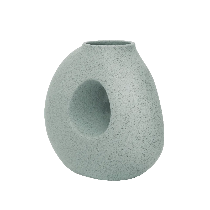 Small luxury vase for intimate setting-Vase Spada Slate