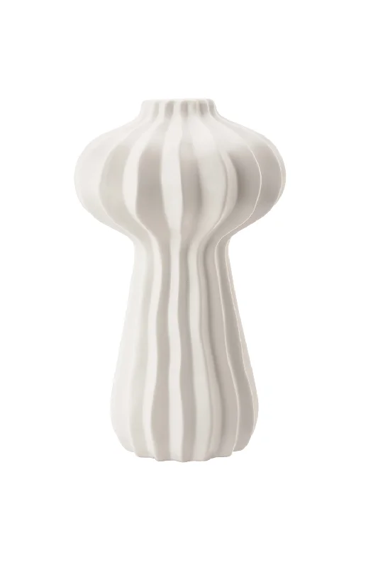 Colorful modern vase for bold touch-White Ceramic Modern Vase | Liang & Eimil Gourd II