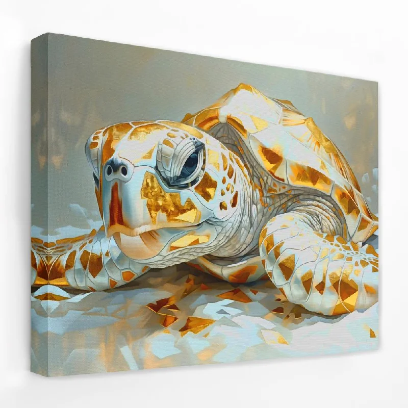 Luxury framed animal wall art for class-Albino Turtle