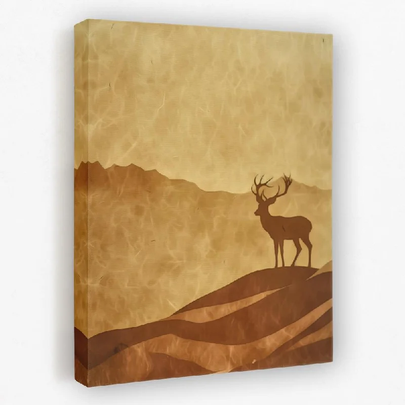 Luxury gold animal wall art for glamour-Amber Horizon