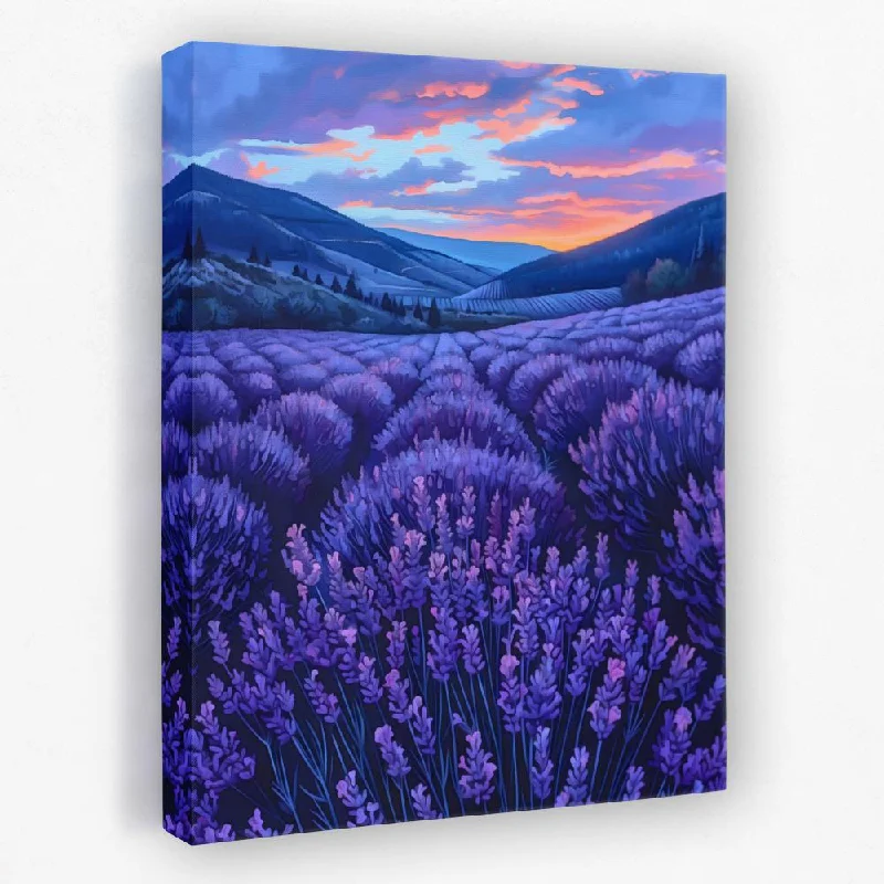 Custom framed geometric wall art for unique-Amethyst Fields