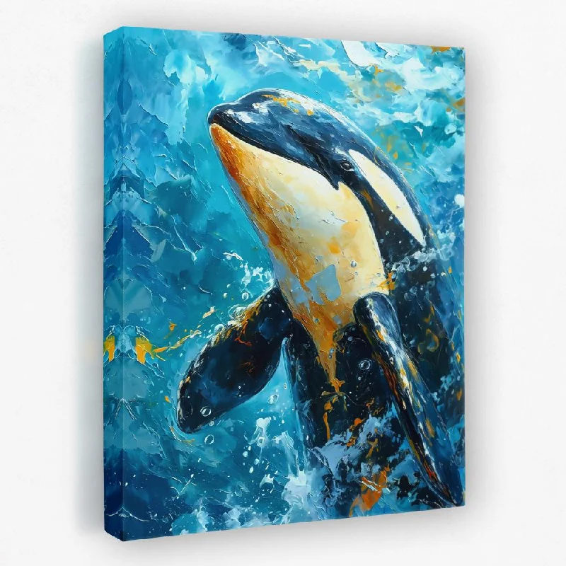 Boho style abstract wall art for warmth-Aquatic Grace