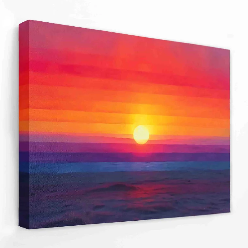 Custom framed floral wall art for gift idea-Aurora Sunset