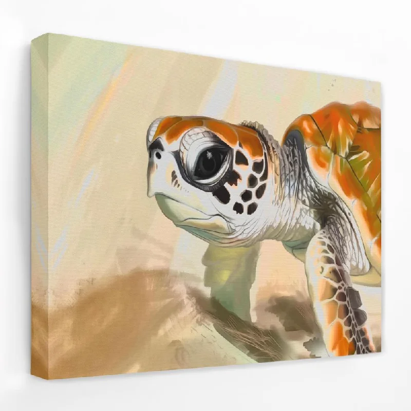 Handmade floral modern wall art for beauty-Baby Turtle