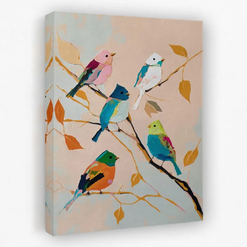 Nature inspired floral wall art for freshness-Birds in Wonderland