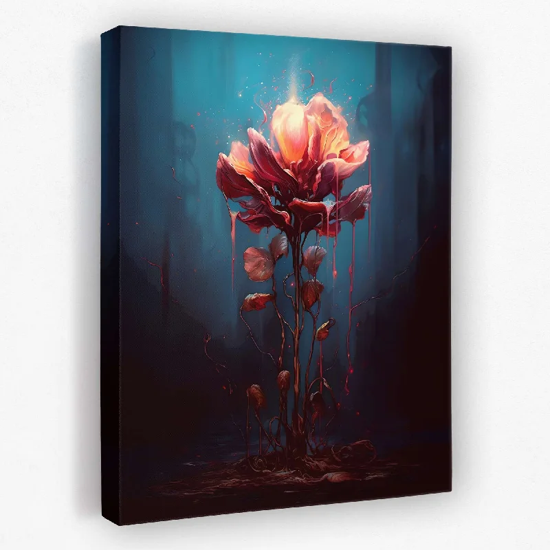 Contemporary floral abstract canvas wall art for flair-Blossoming Petals