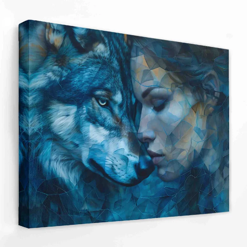 Modern blue wall art for cool tones-Blue Depths