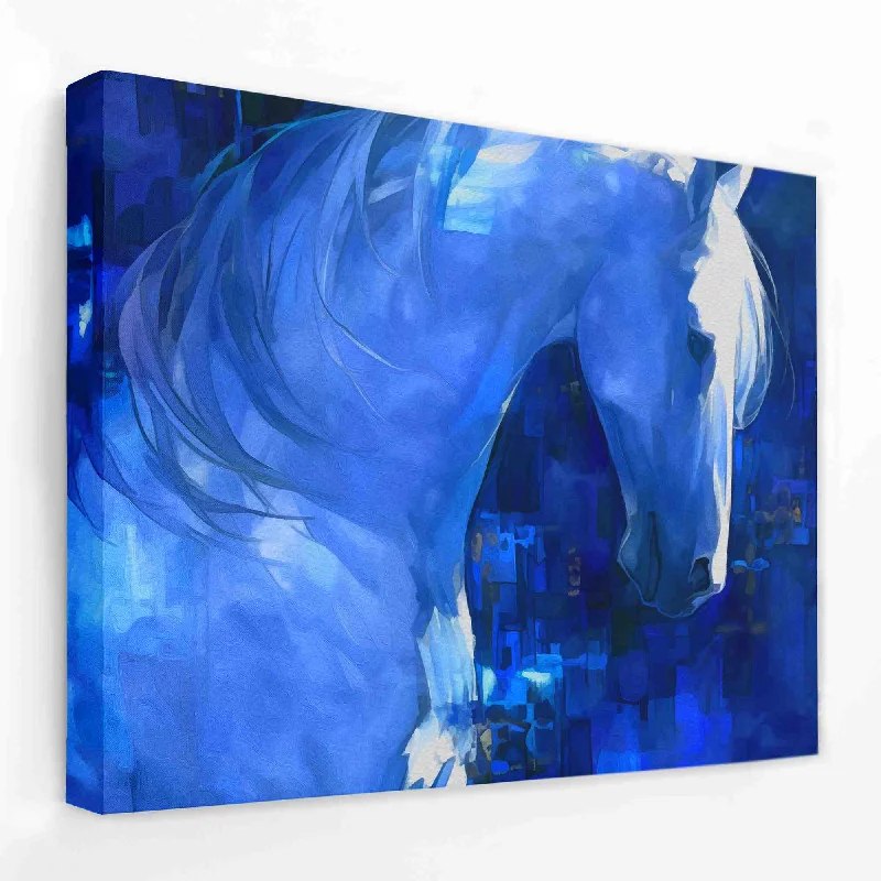 Contemporary animal wall art for fun-Blue Indigo