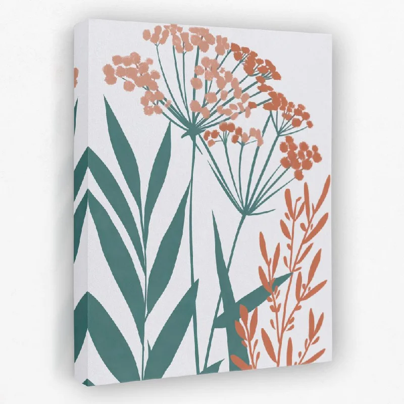 Small geometric wall art for desk space-Botanical Harmony