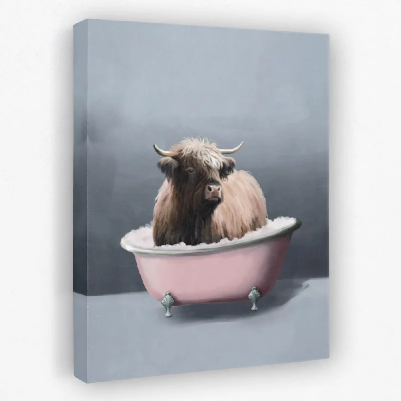 Minimalist abstract wall art for simplicity-Buffalo In The Bath