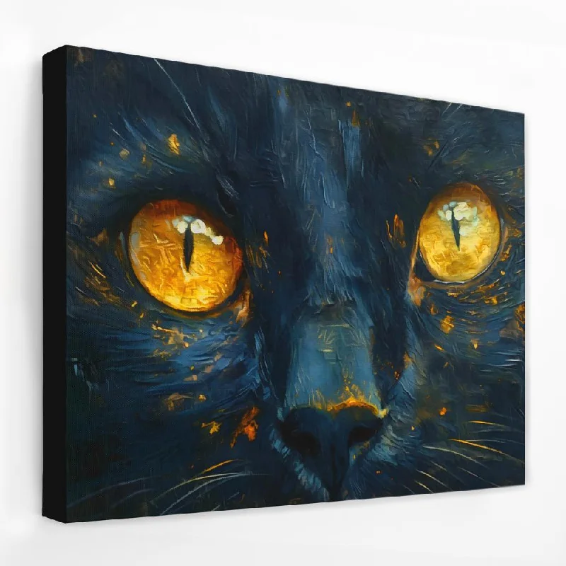 Contemporary animal wall art for fun-Cat Close Up