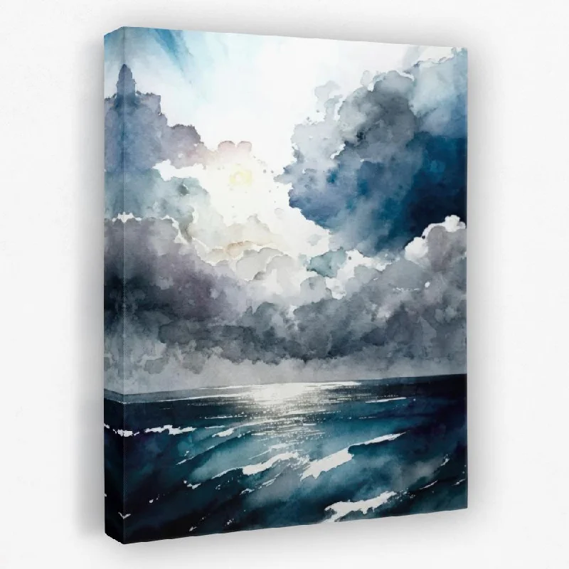 Nature themed animal abstract wall art for wild-Clouds over the Sea