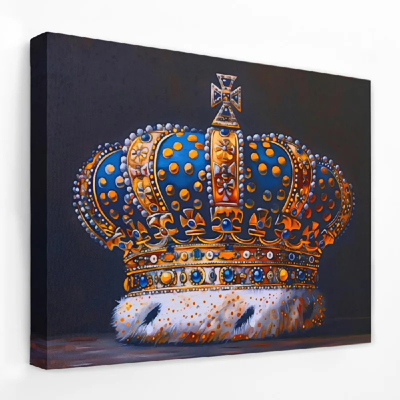 Large colorful wall art for dining room-Crown of a Ruler