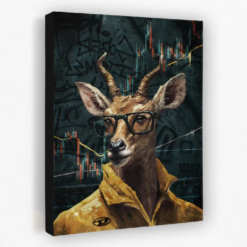 Custom framed geometric wall art for unique-Crypto Antelope