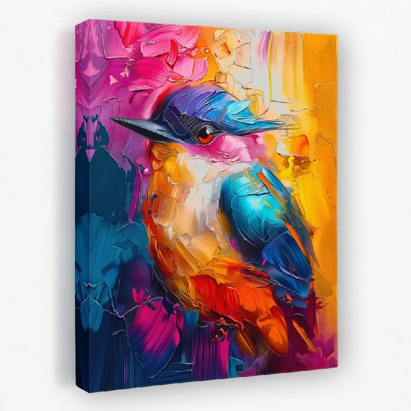 Nature inspired geometric wall art for balance-Enchanted Bird