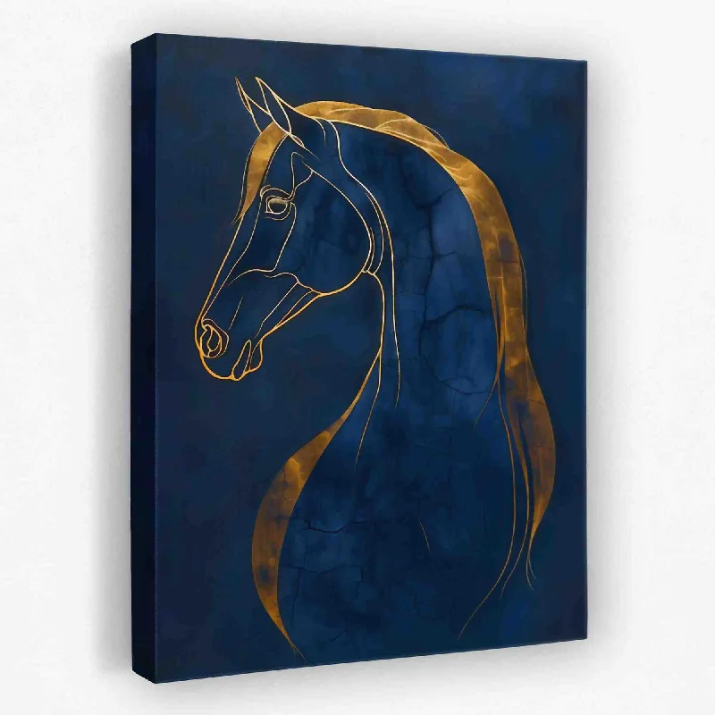 Nature inspired abstract canvas wall art for vibe-Equine Dreams