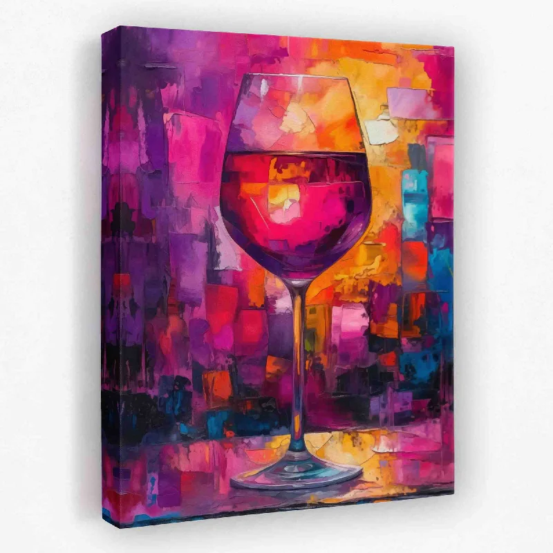 Custom framed floral wall art for gift idea-Evening Wine