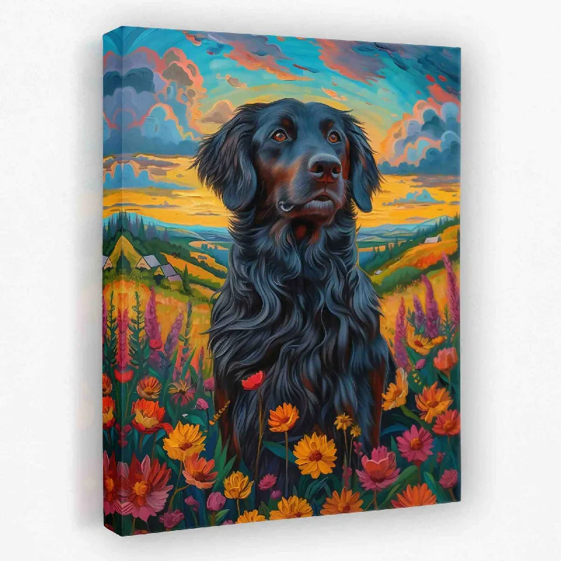 Luxury floral wall art for sophistication-Farm Labrador