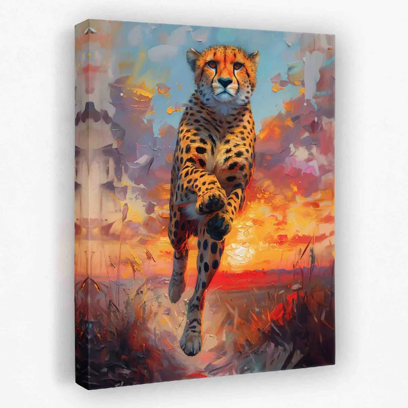 Custom watercolor wall art for kids room-Fierce Predator