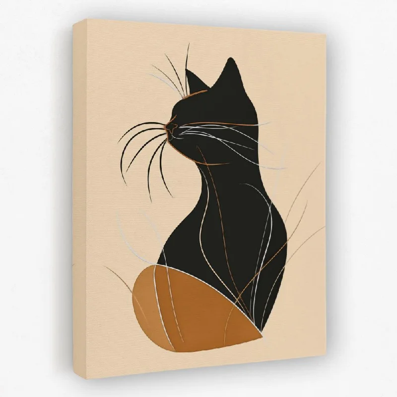 Nature inspired animal wall art for wild-Figurative Feline